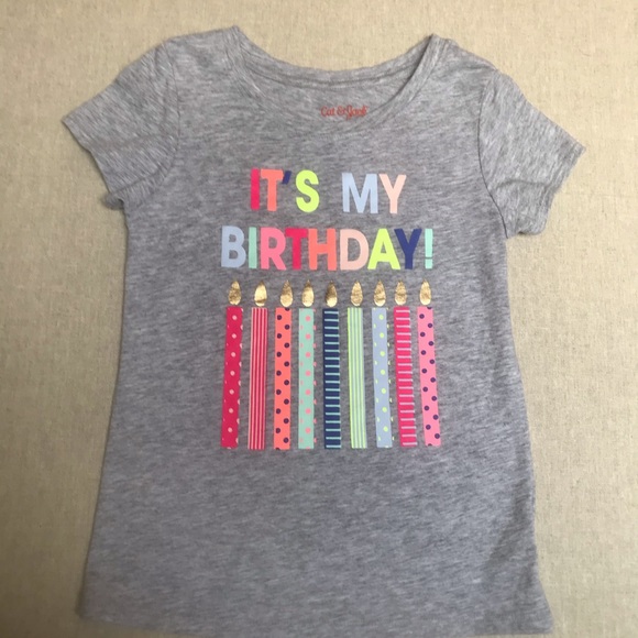 Cat and jack birthday shirt Clearance